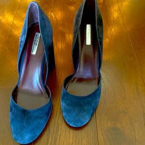 BCBG Navy blue suede heels pumps 9 M